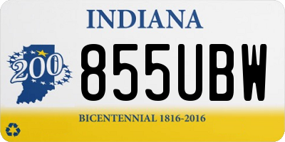 IN license plate 855UBW