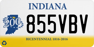 IN license plate 855VBV