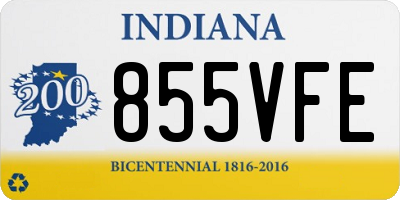 IN license plate 855VFE