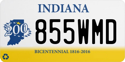 IN license plate 855WMD