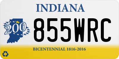 IN license plate 855WRC