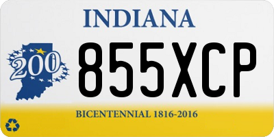 IN license plate 855XCP