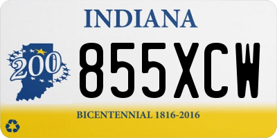 IN license plate 855XCW