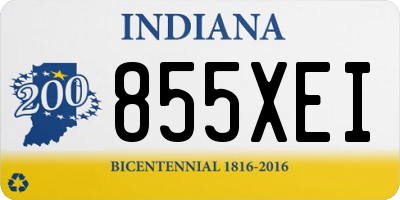 IN license plate 855XEI