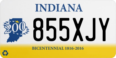 IN license plate 855XJY