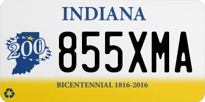 IN license plate 855XMA