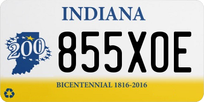IN license plate 855XOE
