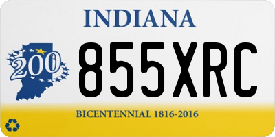 IN license plate 855XRC
