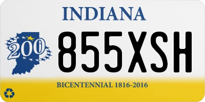 IN license plate 855XSH