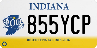 IN license plate 855YCP
