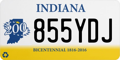IN license plate 855YDJ