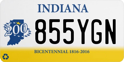 IN license plate 855YGN