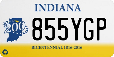 IN license plate 855YGP