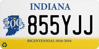 IN license plate 855YJJ