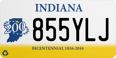 IN license plate 855YLJ