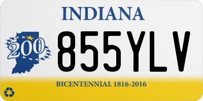 IN license plate 855YLV