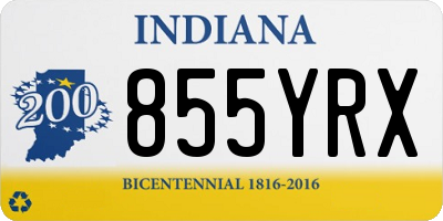 IN license plate 855YRX