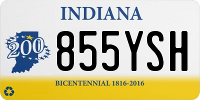 IN license plate 855YSH