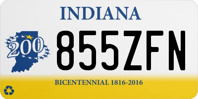 IN license plate 855ZFN