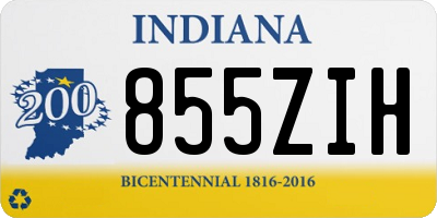 IN license plate 855ZIH