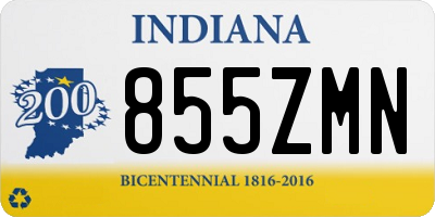 IN license plate 855ZMN