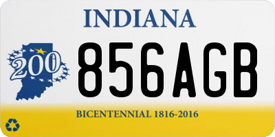 IN license plate 856AGB