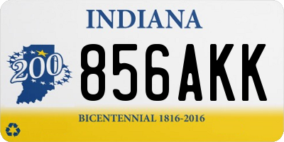 IN license plate 856AKK