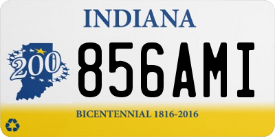 IN license plate 856AMI