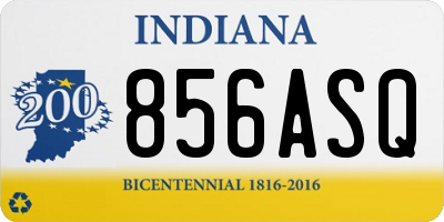 IN license plate 856ASQ