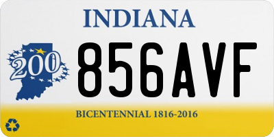 IN license plate 856AVF