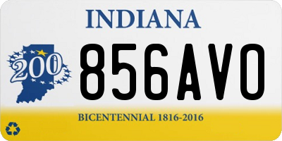 IN license plate 856AVO