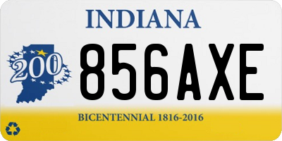 IN license plate 856AXE