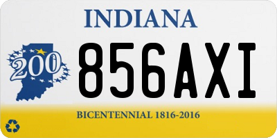 IN license plate 856AXI