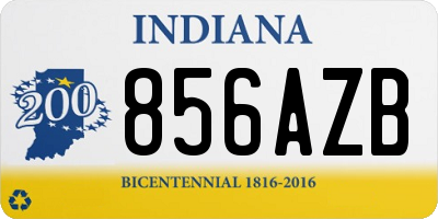 IN license plate 856AZB