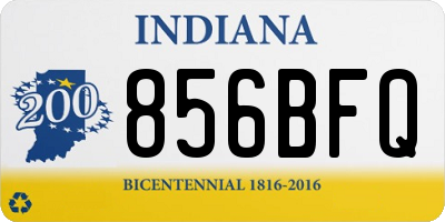 IN license plate 856BFQ
