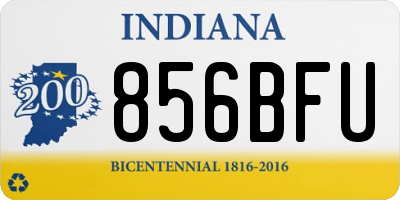 IN license plate 856BFU