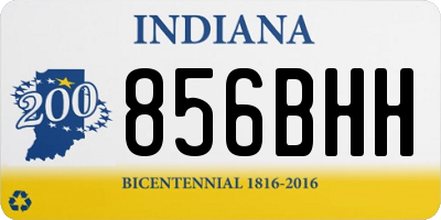 IN license plate 856BHH