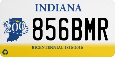 IN license plate 856BMR