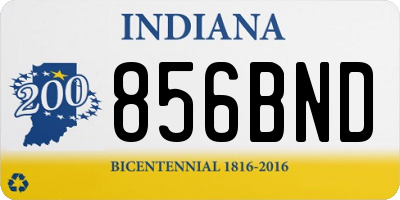 IN license plate 856BND