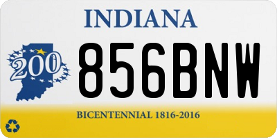 IN license plate 856BNW