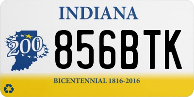 IN license plate 856BTK