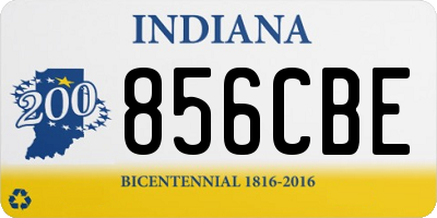 IN license plate 856CBE