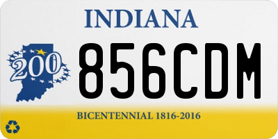 IN license plate 856CDM