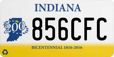 IN license plate 856CFC
