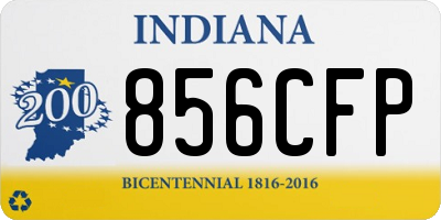 IN license plate 856CFP