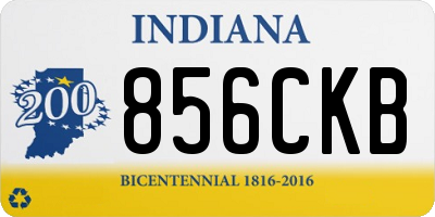 IN license plate 856CKB