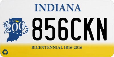 IN license plate 856CKN