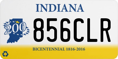 IN license plate 856CLR