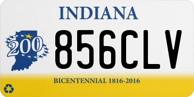 IN license plate 856CLV