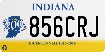 IN license plate 856CRJ